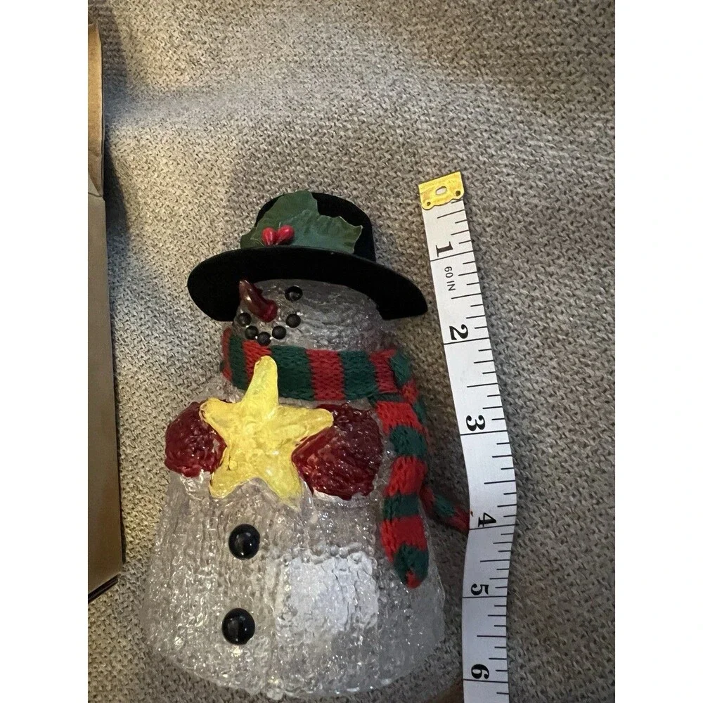 Avon CHILLY SAM Snowman NIGHT LIGHT 1999 VINTAGE Light-up Christmas Kitsch New